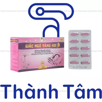 (Hồng) Viên uống GIẤC NGỦ VÀNG HD HỒNG 30v hỗ trợ giấc ngủ, tăng tuần hoàn máu não