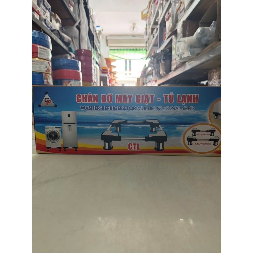 Chân đỡ đa năng máy giặt- Tủ lạnh CTL thanh inox 201 siêu bền, chắc chắn