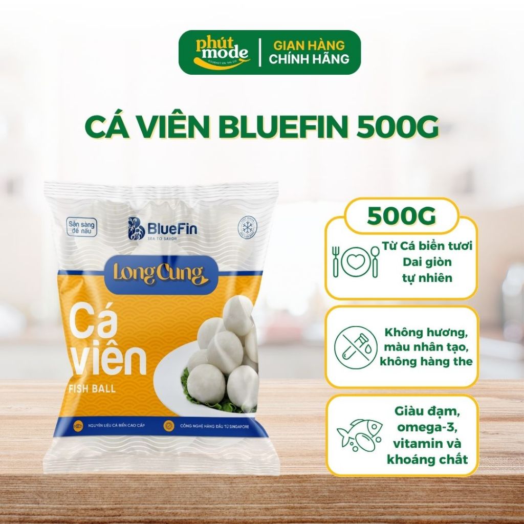 Viên Thả Lẩu BlueFin 500g Các Loại - Cá Viên, Mực Viên, Tôm Viên, Đậu Hủ Hải Sản, Đậu Hủ Hải Sản Phô Mai