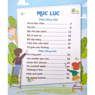 Bộ Sách Bé Tập Đọc, Học Điều Hay (Song Ngữ): Trốn Thôi! Trốn Thôi, Con sâu đói bụng,Cây bút chì dũng cảm - An Phước