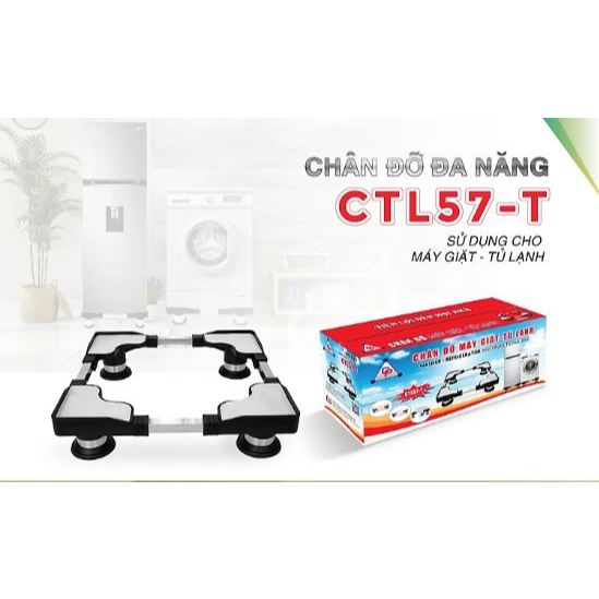 Chân đỡ đa năng máy giặt- Tủ lạnh CTL thanh inox 201 siêu bền, chắc chắn