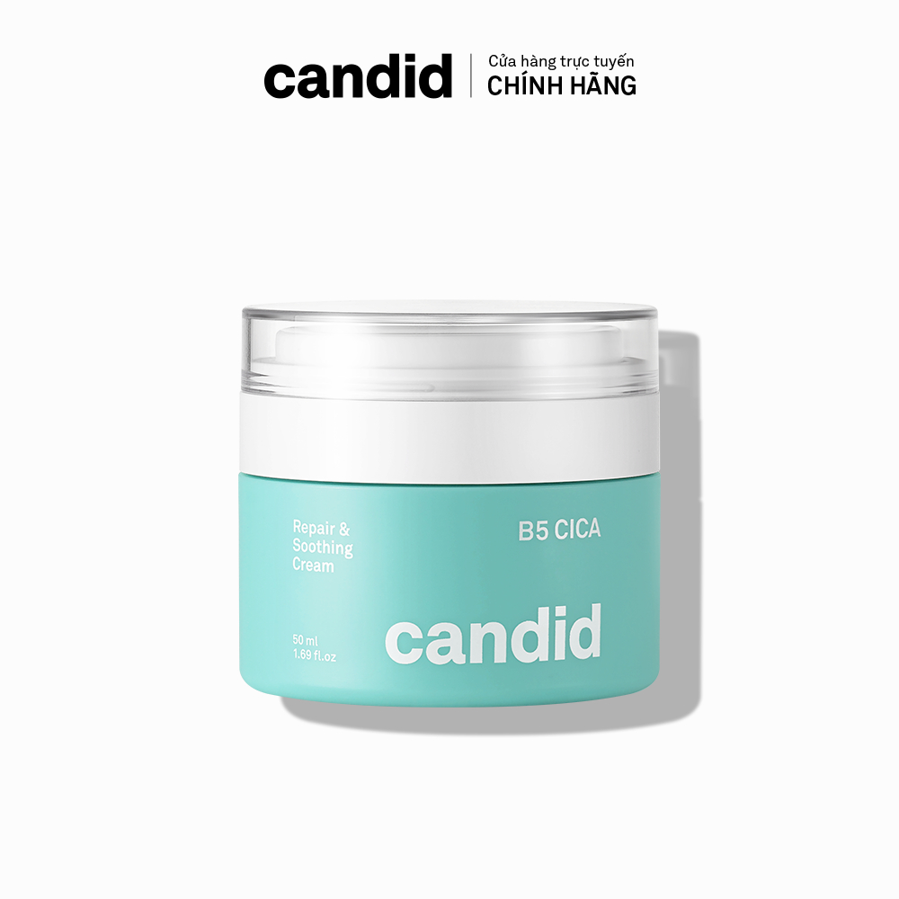 [Candid x Marathon] Kem Dưỡng Ẩm Hỗ Trợ Phục Hồi Da B5 CICA – Candid B5 CICA Repair & Soothing Cream 50ml
