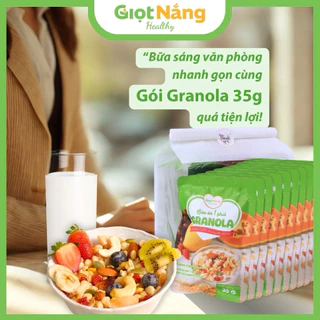 [Combo 10 Gói 35G] Granola Mới Ngũ Cốc Ăn Sáng Healthy Lành Mạnh Với Hạt Và Trái Cây Từ Giọt Nắng