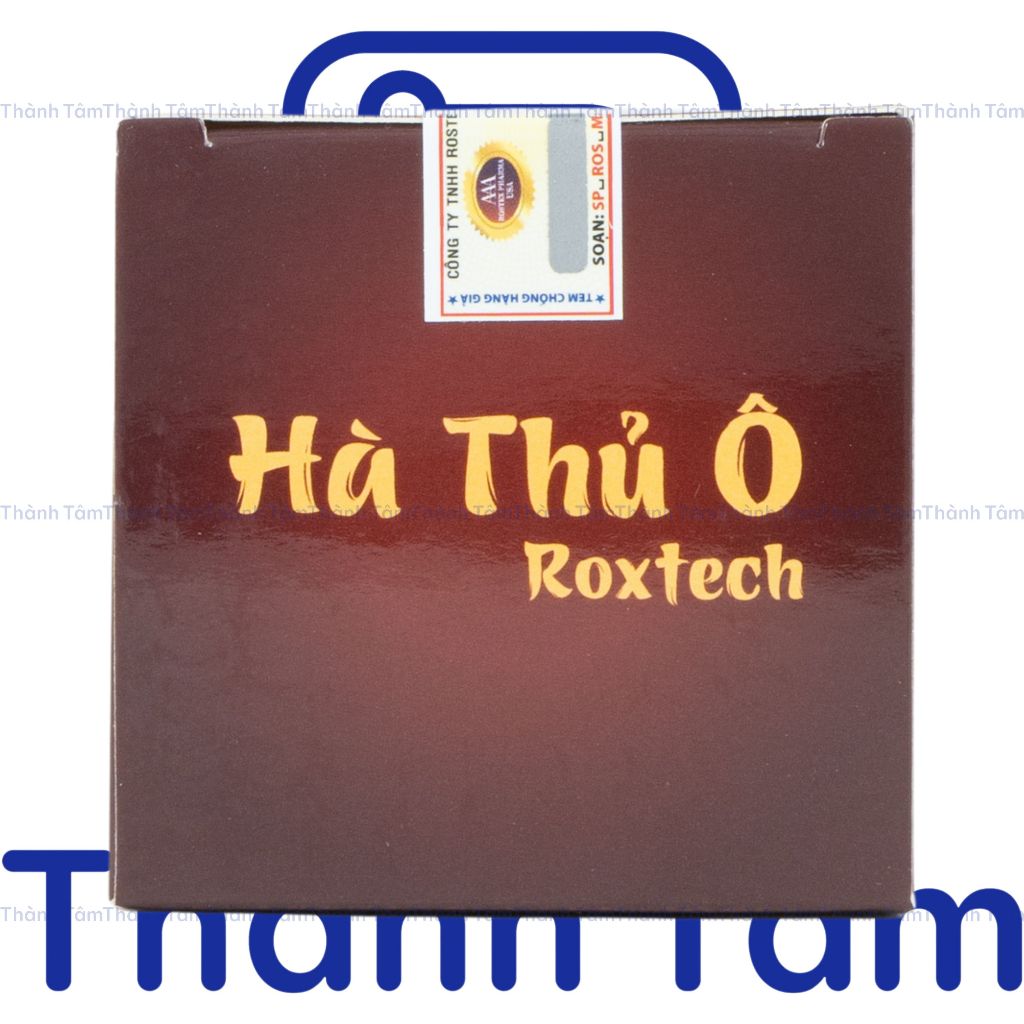 Viên uống đen tóc Hà Thủ Ô Roxtech bổ sung l cystine giảm rụng tóc, bạc tóc, giúp tóc chắc khỏe, đen bóng-  Hộp 30 viên