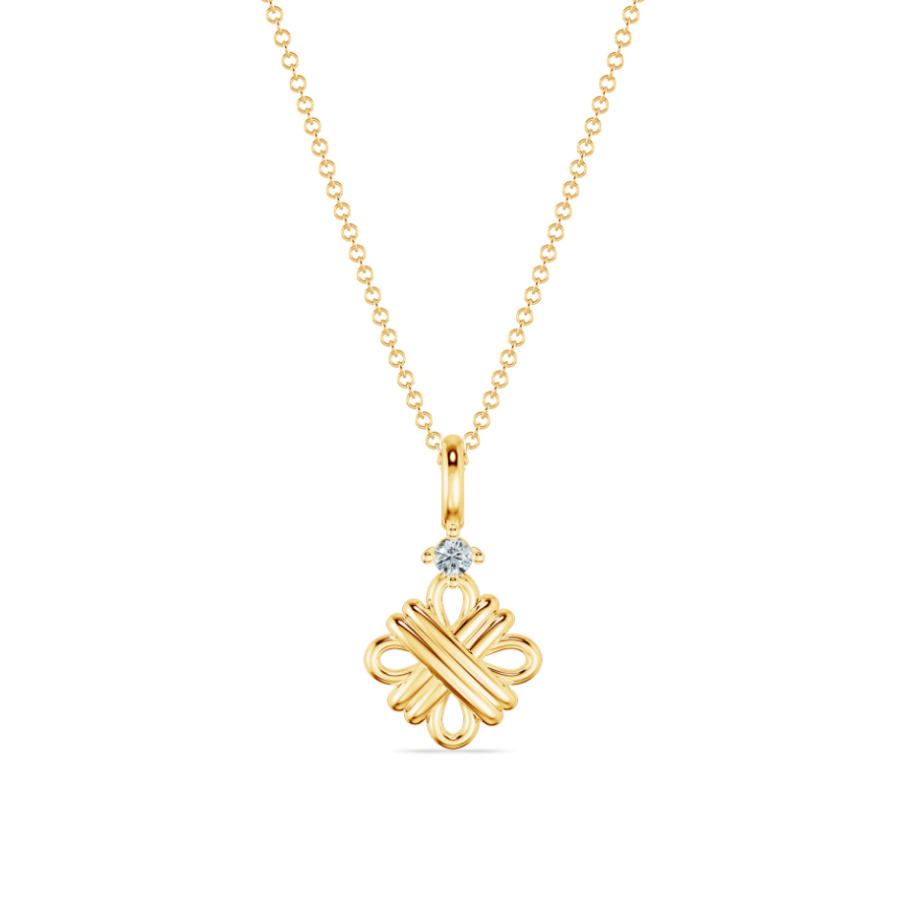 [CHAT TRƯỚC KHI ĐẶT] Mặt Dây Cát Tường Tierra FMD5017 Vàng 10K/ 14K/ 18K Tấm CZ, Phụ Kiện Trang Sức Nữ