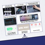 [CHÍNH HÃNG] Bàn phím cơ Skyloong GK104 Pro - Bàn phím không dây fullsize, 2 màn hình, Có núm xoay điều chỉnh, Hotswap — ảnh 5