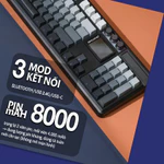 [CHÍNH HÃNG] Bàn phím cơ Skyloong GK104 Pro - Bàn phím không dây fullsize, 2 màn hình, Có núm xoay điều chỉnh, Hotswap — ảnh 4