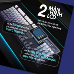 [CHÍNH HÃNG] Bàn phím cơ Skyloong GK104 Pro - Bàn phím không dây fullsize, 2 màn hình, Có núm xoay điều chỉnh, Hotswap — ảnh 2