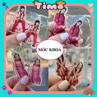 Móc Khoá Black P Jennie Lisa Rose Jisoo Cute Gắn Xe Máy Ô Tô PK01