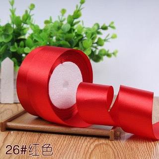 Cuộn Ruy Băng Lụa Bản 4cm*22m Trang Trí Làm Hoa, Làm Nơ Gói Hoa Handmade DIY TIỆM HOA YIYIHOME