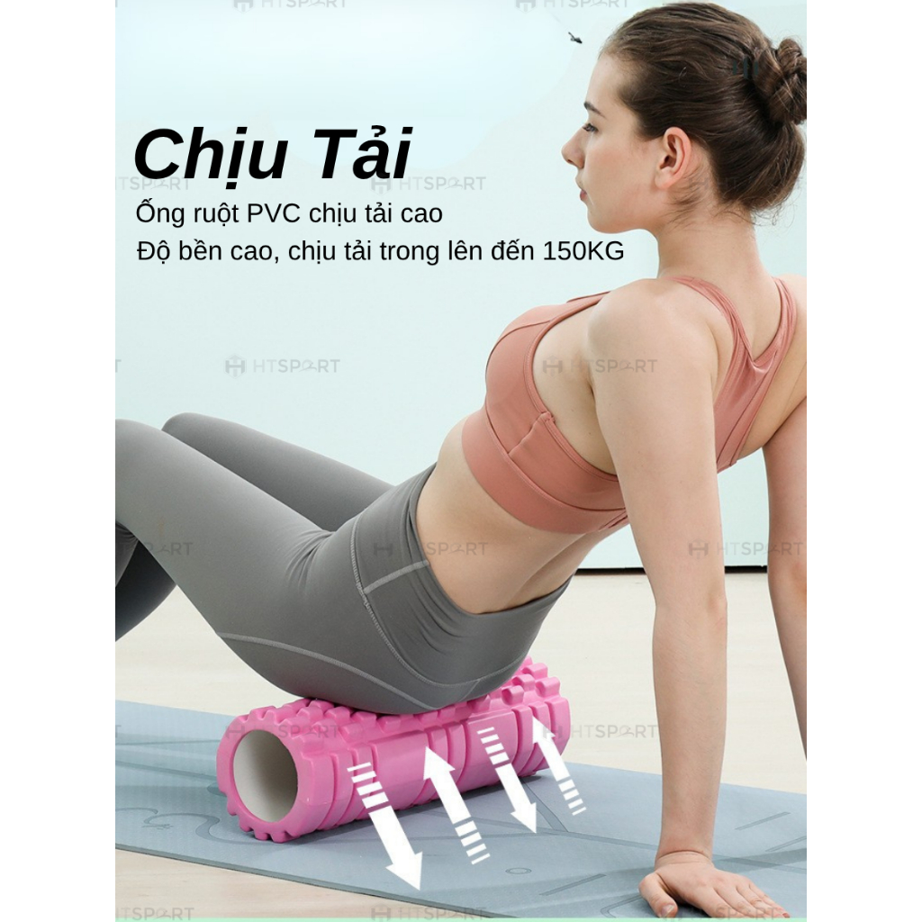 Con Lăn Foam Roller Massage Dãn Cơ Tập Gym Yoga Hàng Chuẩn Chính Hãng 30 33 45 CM