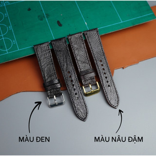( Phom mỏng ) Dây đeo đồng hồ da chân Đà Điểu thật cấp đầy đủ size và phụ kiện- Thương hiệu Ví Da SAGO