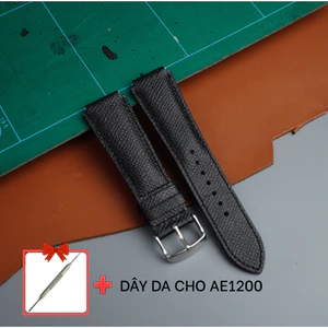 DÂY DA BÒ VÂN EPSOM CHO ĐỒNG HỒ CASIO AE1200, MASERATI- THƯƠNG HIỆU VÍ DA SAGO