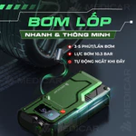 BƠM LỐP KÍCH BÌNH Ô TÔ V3 PRO 20.000mAh 4in1 Medicar - Tích hợp đèn chiếu sáng mạnh mẽ, công suất cao, an toàn sử dụng — ảnh 3