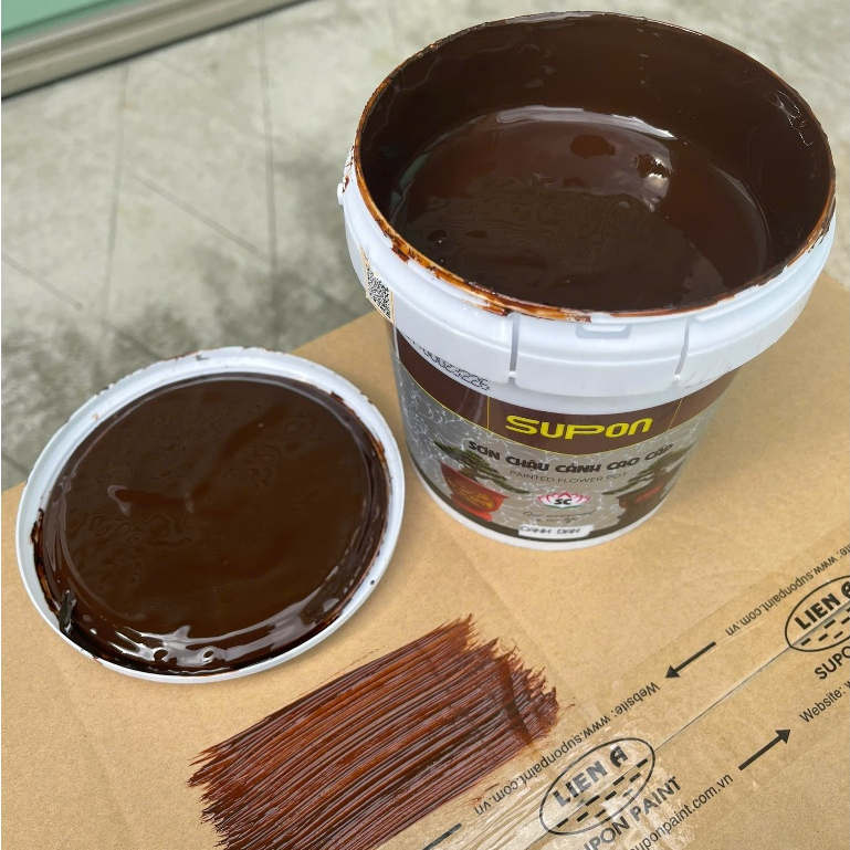 [HỘP 1KG] Sơn Supon màu CÁNH DÁN chuyên dụng cho chậu cảnh (chậu kiểng ...