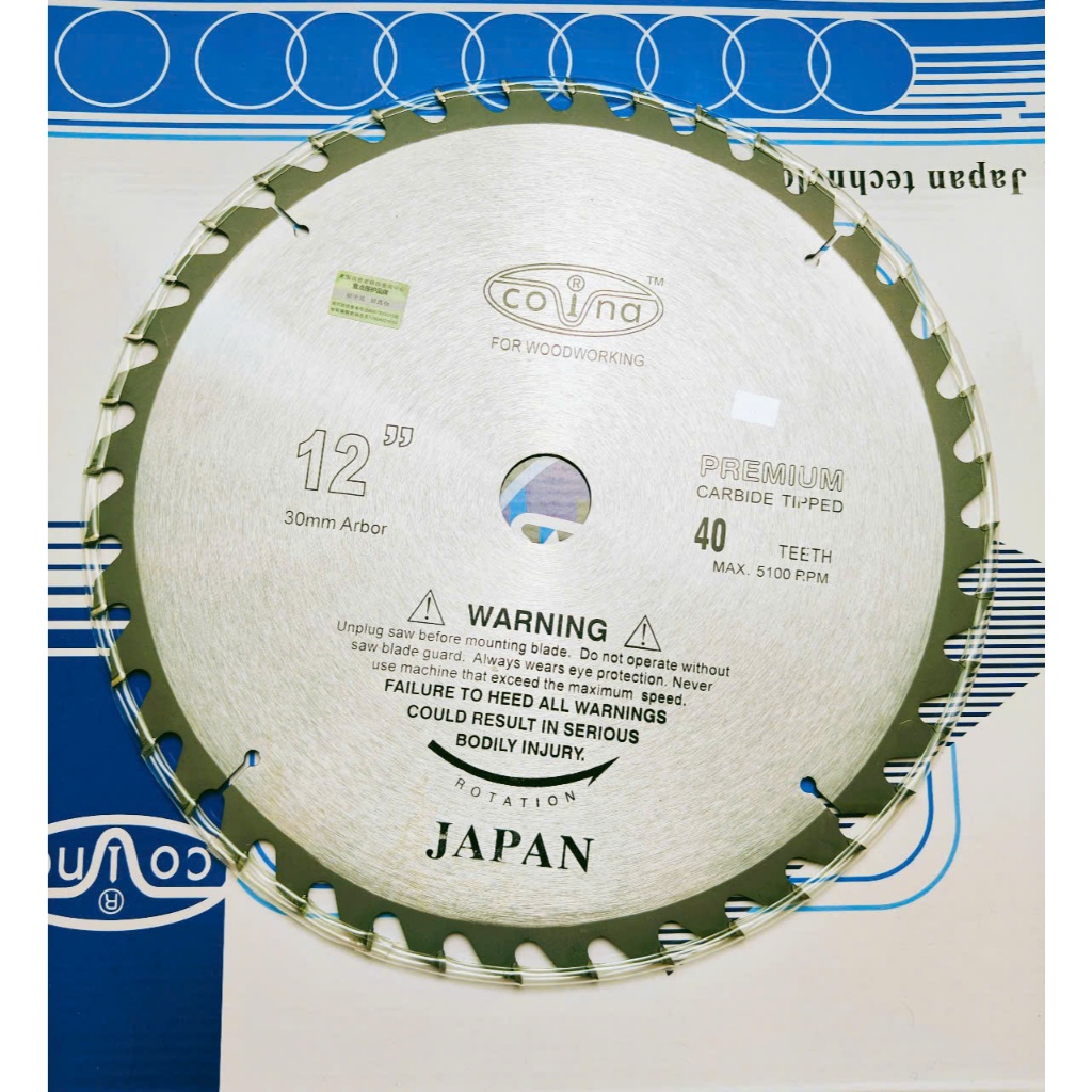 Lưỡi Cắt Gỗ Covina 300-40 Răng - Siêu Bén-Siêu Bền- Tuổi thọ gấp 10 lần những lưỡi khác