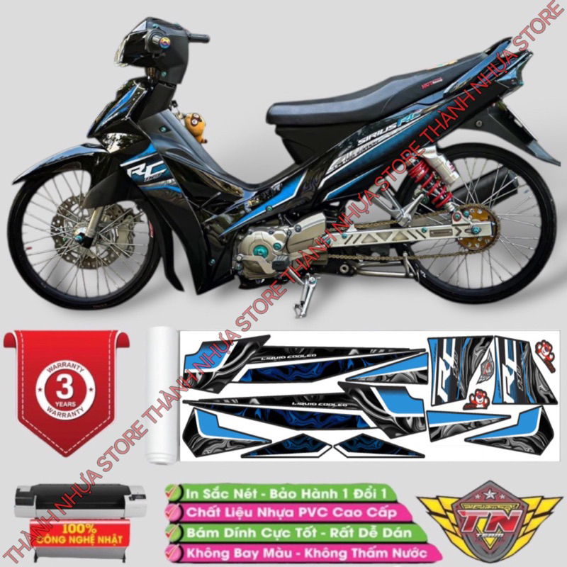 Tem RC V2 Sirius - Tem rời dán Sirius 3 lớp cao cấp