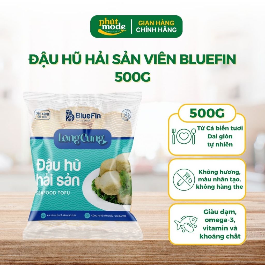 Viên Thả Lẩu BlueFin 500g Các Loại - Cá Viên, Mực Viên, Tôm Viên, Đậu Hủ Hải Sản, Đậu Hủ Hải Sản Phô Mai