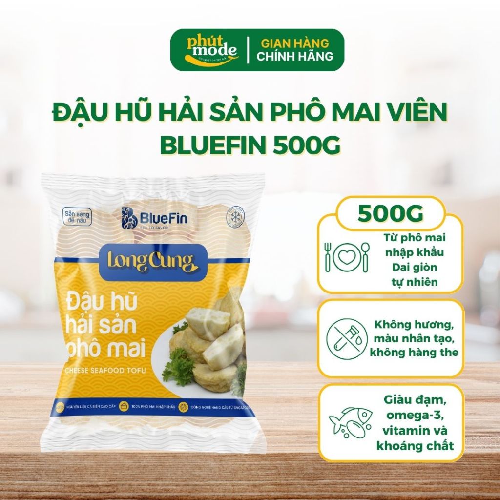 Viên Thả Lẩu BlueFin 500g Các Loại - Cá Viên, Mực Viên, Tôm Viên, Đậu Hủ Hải Sản, Đậu Hủ Hải Sản Phô Mai