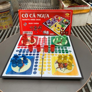 Cờ Cá Ngựa Nam Châm Truyền Thống - Chất Liệu Nhựa Cao Cấp thương Hiệu Vũ Hoàng.