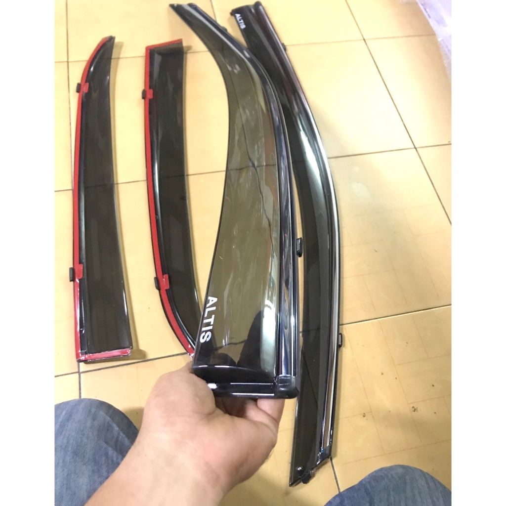 Vè che mưa xe Toyota Altis đời 2008 - 2021 CHỈ MẠ CROM cao cấp, vừa khít 4 cánh cửa