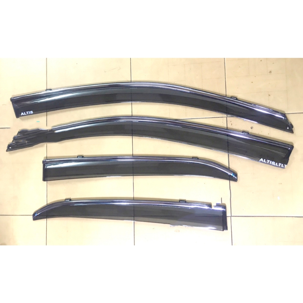 Vè che mưa xe Toyota Altis đời 2008 - 2021 CHỈ MẠ CROM cao cấp, vừa khít 4 cánh cửa