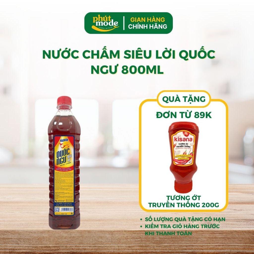 Nước chấm Quốc Ngư SIÊU LỜI 800ml – Thơm ngon đậm vị, bí quyết cho bữa ăn thêm đậm đà