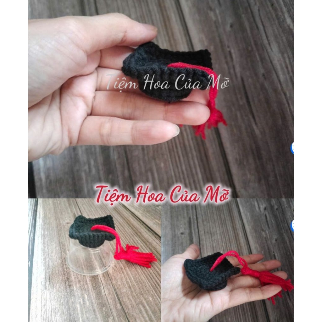 Mũ tốt nghiệp / Nón cử nhân mini bằng len