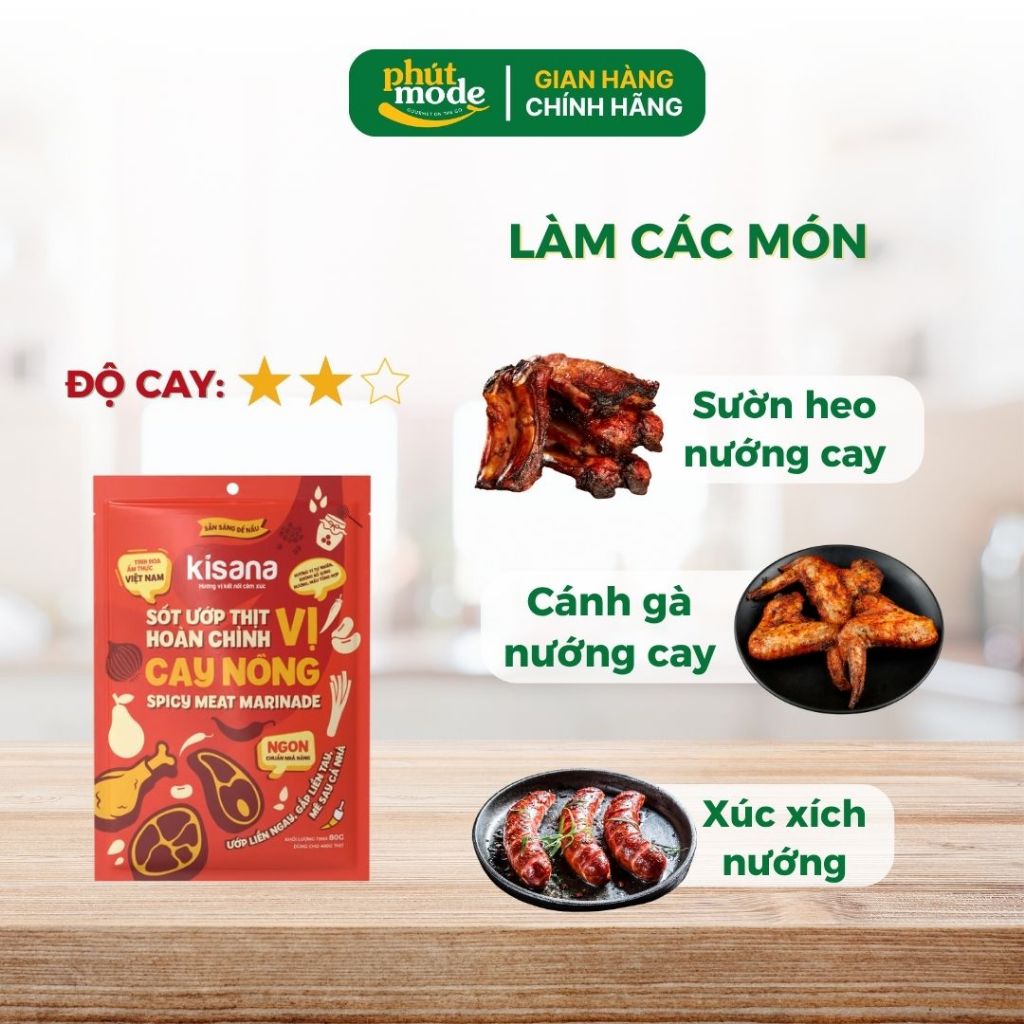 Sốt ướp hải sản Kisana 80g - Gia vị ướp hải sản hoàn chỉnh thơm ngon chuẩn vị nhà hàng