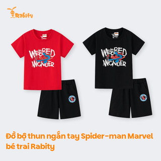 Đồ bộ thun ngắn tay Spider-man Marvel bé trai Rabity 560.031