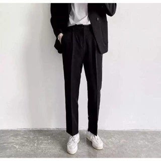 Quần Tây Nam màu đen kiểu dáng Hàn Quốc Quần Âu Nam Quần Tây Âu Nam