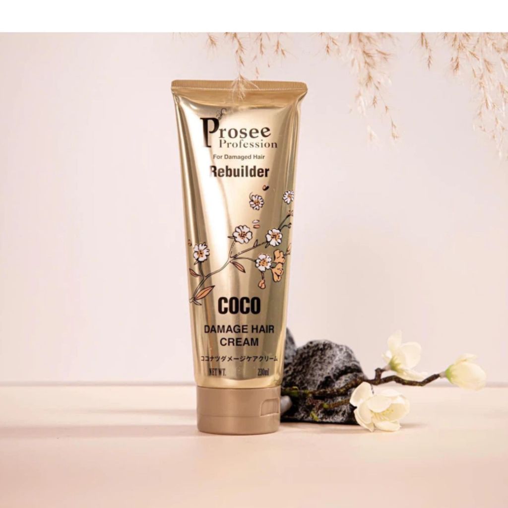 Tuýp Xả Khô Prosee Coco Damage PF1 230ml | Dưỡng Tóc Mềm Mượt, Cân Bằng Độ Ẩm & Dễ Vào Nếp