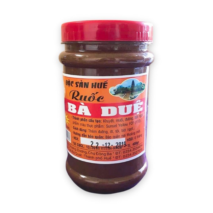 COMBO 2 HỦ - Mắm Ruốc Bà Duệ hủ lớn 400g (DATE MỚI) - Thơm Ngon Chuẩn Vị Bún Bò