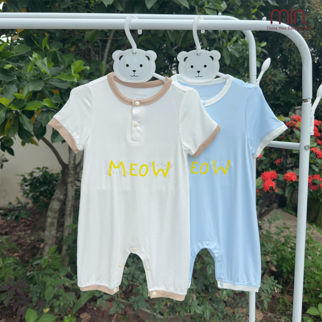 Body Đùi Cho Bé Anminaza Bổ Trụ Cúc Bấm, Vải Sợi Tre Mềm Mịn Và Co Dãn - Hàng Chính Hãng AMI0055