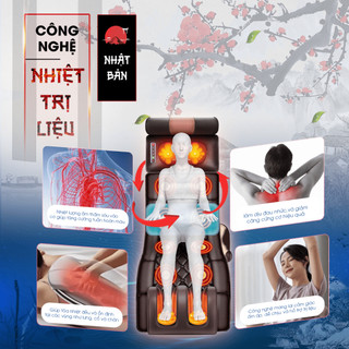 Đệm massage toàn thân, nệm massage tại nhà, ghế massage  Rowanto M08 Max phục hồi giảm đau nhức hỗ trợ tuần hoàn máu