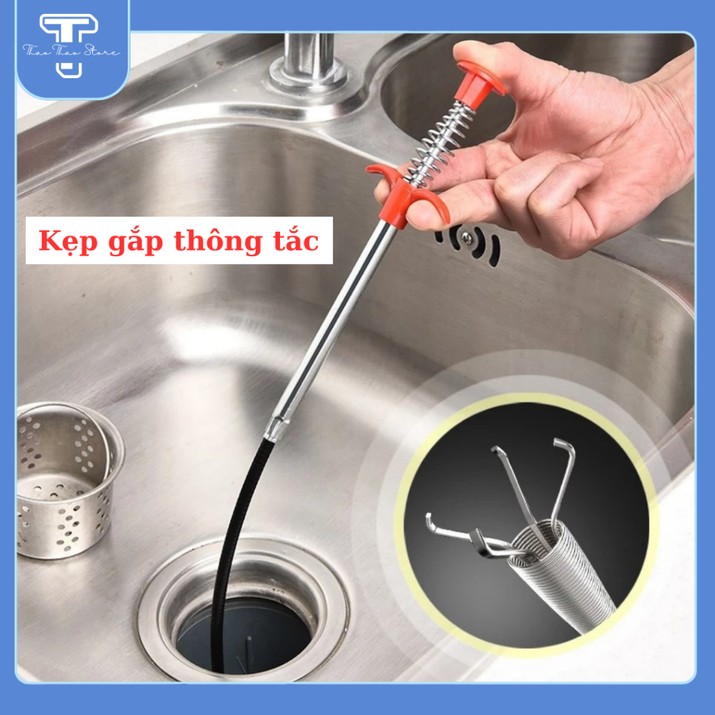 Dụng Cụ Gắp Rác, Gắp Lông Tóc Siêu Việt Thông Tắc Bồn, Ống Cống, Bồn ...