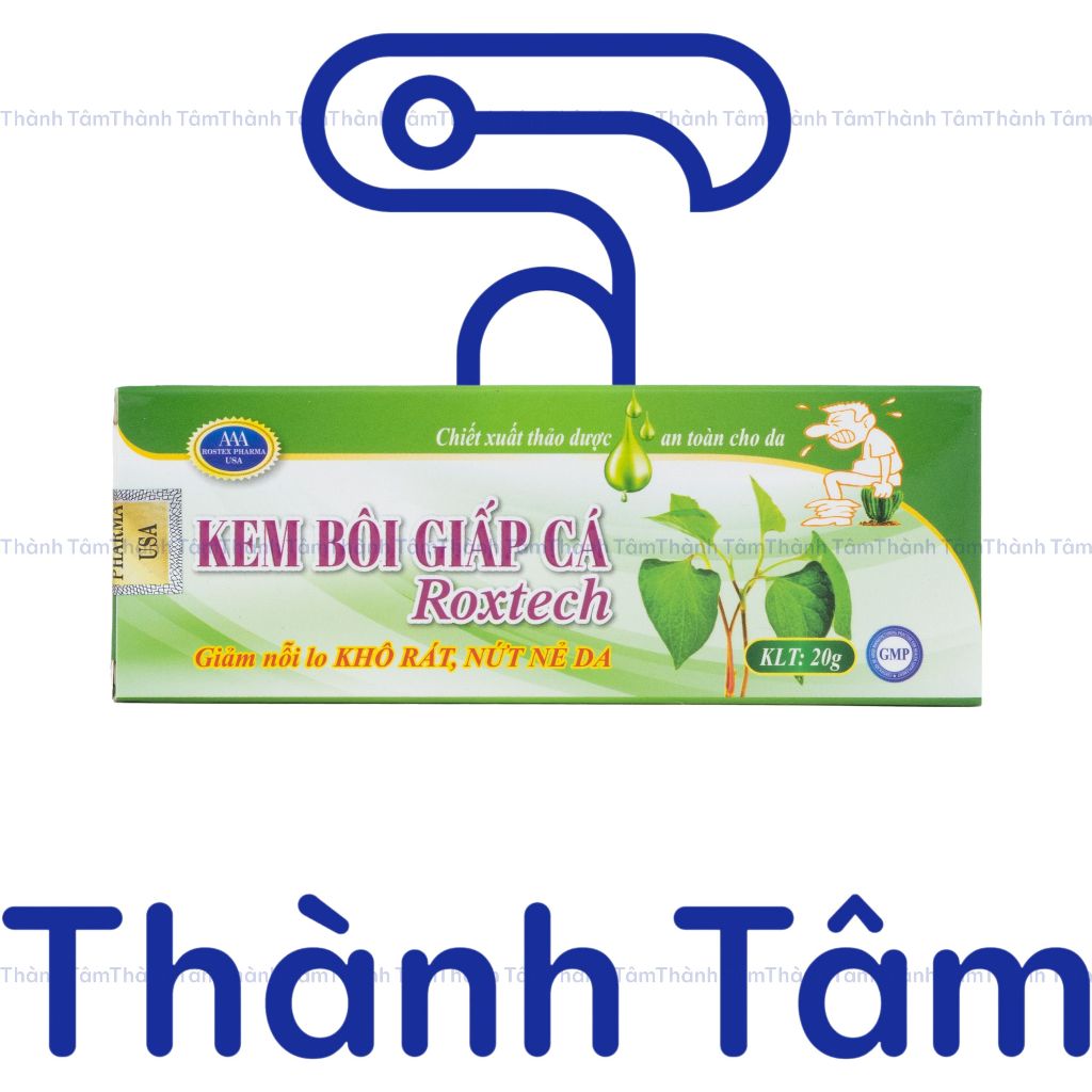 Kem Diếp Cá với giấp cá giúp giảm trĩ, táo bón, đau do nứt kẽ hậu môn - Tuýp 20g