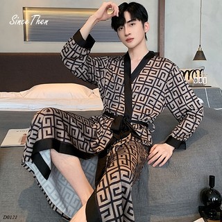 Áo choàng ngủ nam dài, áo choàng tắm nam cao cấp, quý phái - Since Then