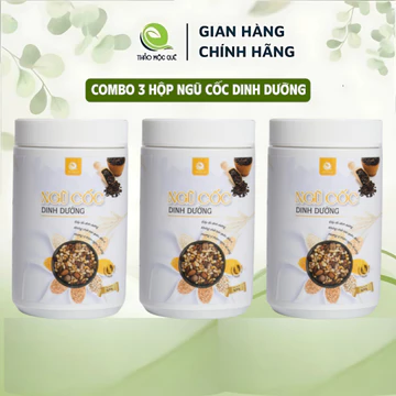 [ COMBO 3 HỘP ] Ngũ Cốc Dinh Dưỡng Thảo Mộc Quê 500g – Bột Ngũ Cốc Dinh Dưỡng Tự Nhiên Cho Gia Đình