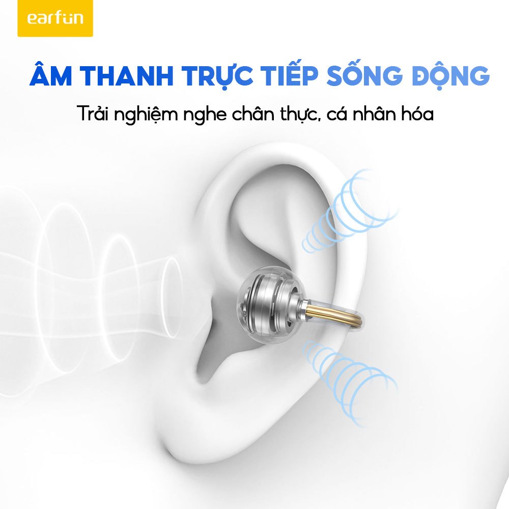 Tai Nghe Bluetooth Earfun Clip Thiết Kế Mở Open-Ear Kẹp Vành Tai Bluetooth 6.0 Hi-Res LDAC Pin 40H | BigBuy360 - bigbuy360.vn