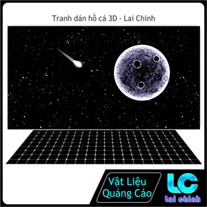 Tranh 3D dán hồ cá, decal dán hồ cá siêu nét, nhiều kích thước, kích thước theo yêu cầu_MT 360