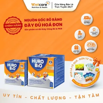 [MEN VI SINH] Men Vi Sinh Huro Bio H/20 gói bột - Bổ sung Lợi khuẩn hỗ trợ rối loạn tiêu hoá, tăng hấp thu dinh dưỡng