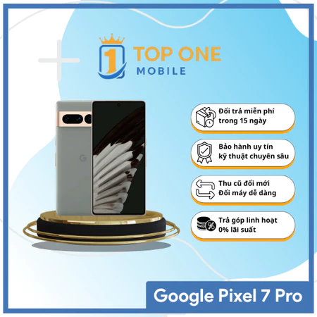 Google Pixel 7 Pro – Like New 99% – RAM 12GB/128GB – 2 SIM – Màn hình 6.7 inch – Camera chụp đẹp