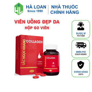 Viên uống Collagen Sắc Ngọc Khang - Hạn chế lão hóa, giảm nếp nhăn, làm đẹp da (Hộp 60 viên)