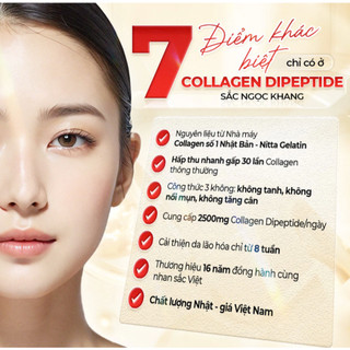 Viên uống Collagen Sắc Ngọc Khang - Hạn chế lão hóa, giảm nếp nhăn, làm đẹp da (Hộp 60 viên)