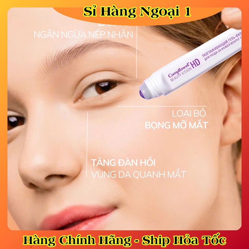 Thanh lăn vùng mắt giúp giảm quầng thâm, nếp nhăn Compliment Beauty Vision HD 11ml của Nga