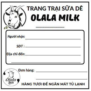 50 Phiếu ship hàng có tên shop sẵn keo kích thước 10x10cm in bằng mực đậm không phai