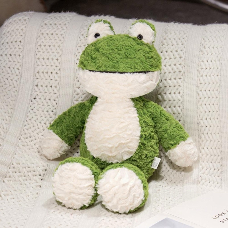 Gấu Thú Bông Ếch Mắt Lồi Frog Xanh Lá Lông Xù Siêu Mềm Mịn Siêu Dễ Thương
