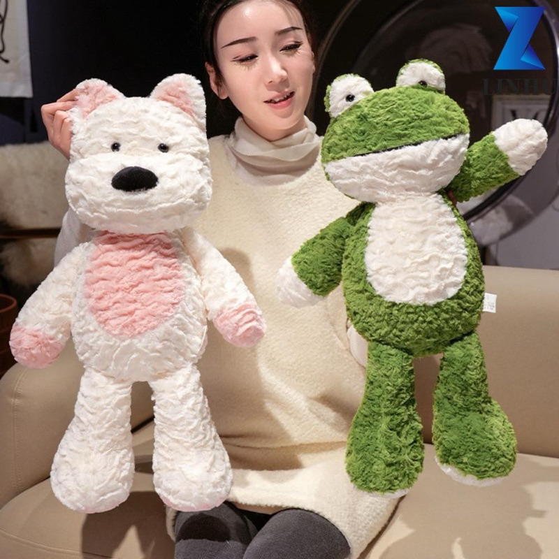 Gấu Thú Bông Ếch Mắt Lồi Frog Xanh Lá Lông Xù Siêu Mềm Mịn Siêu Dễ Thương
