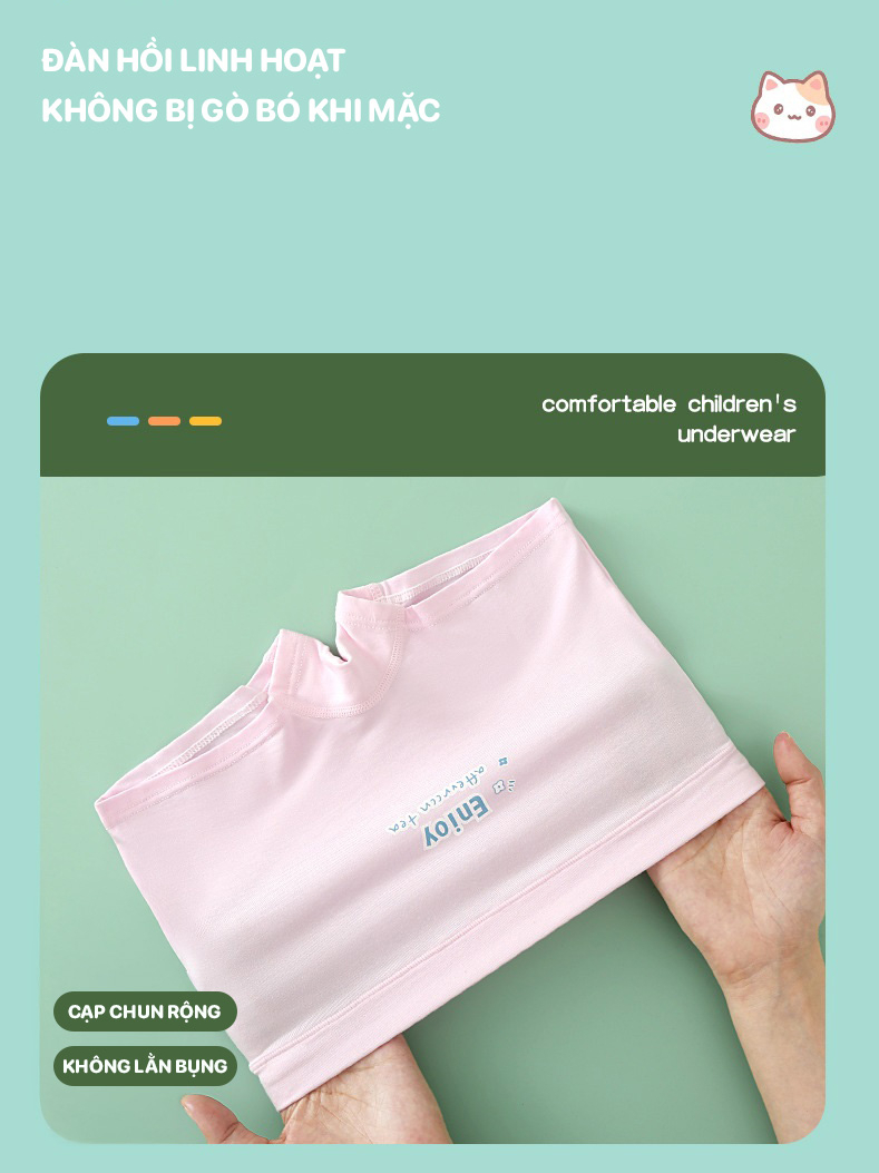 Quần Lót Đùi Bé Gái BETOP, Quần Chip Trẻ Em Gái Chất Cotton Kháng Khuẩn 7A Mềm Mịn, Thoáng Khí Cho Bé 8-48kg NT743